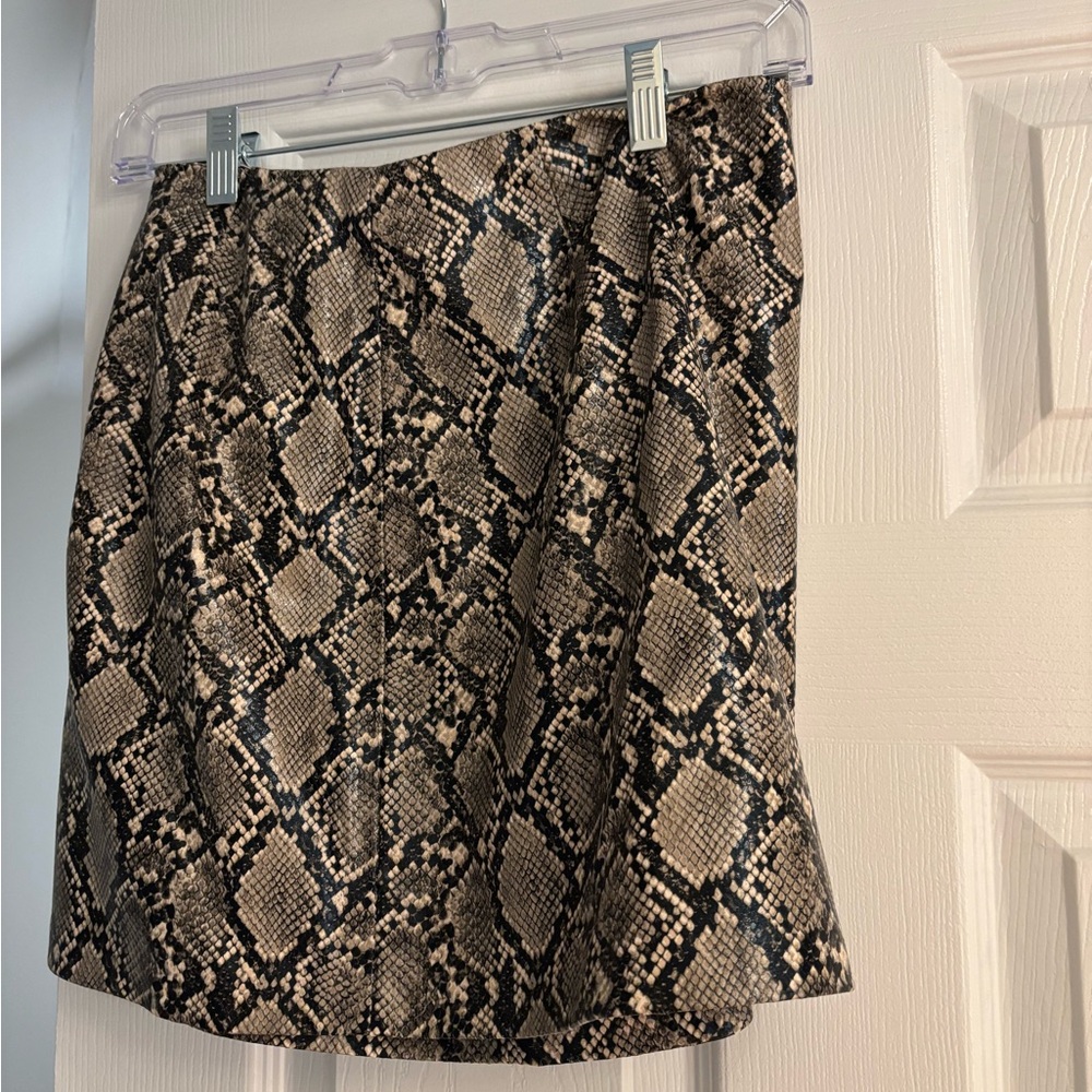 Zara snake print skirt